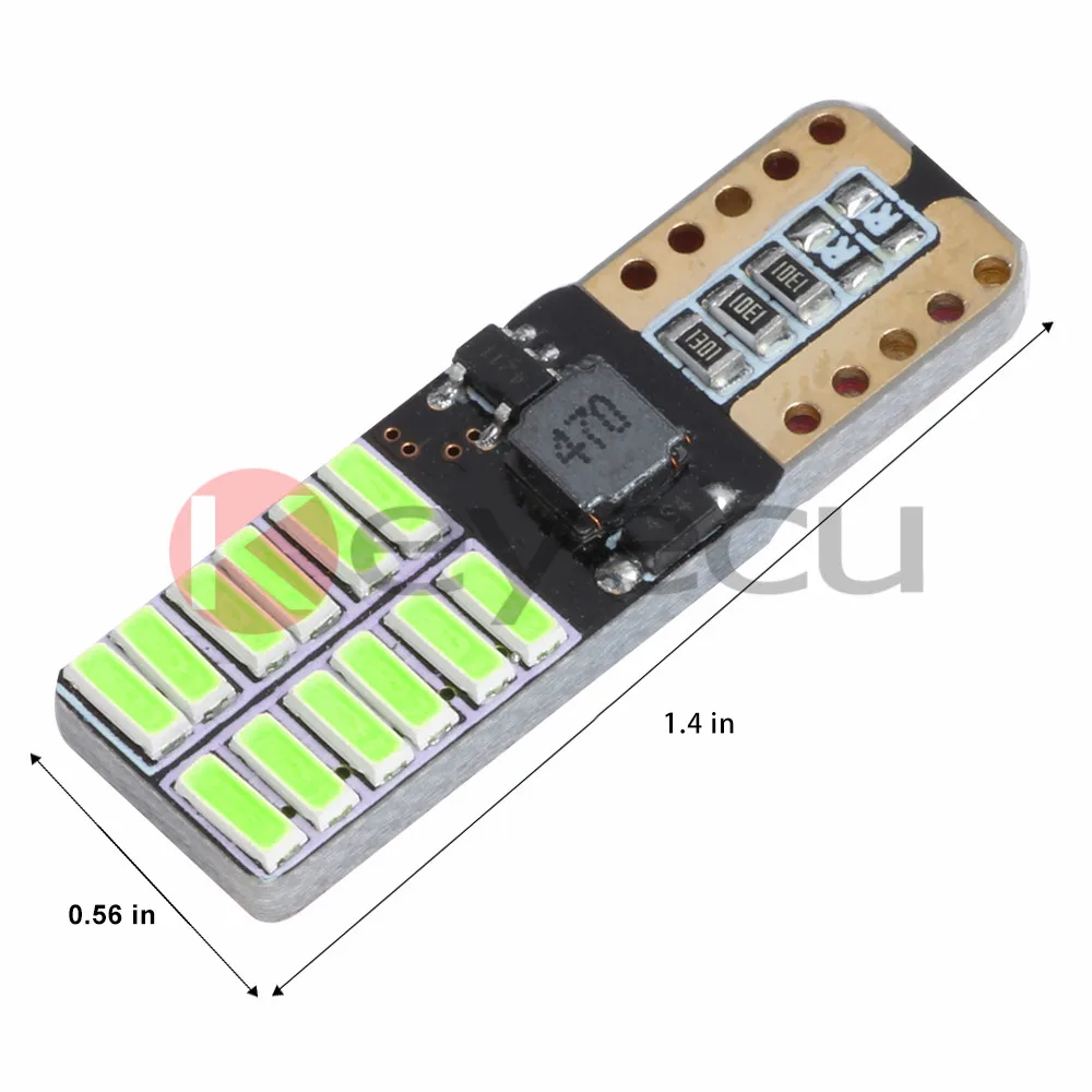 Keyecu 20X 4014 24 SMD T10 W5W 2825 168 светодиодные лампы с клиновидным цоколем без ошибок CanBus