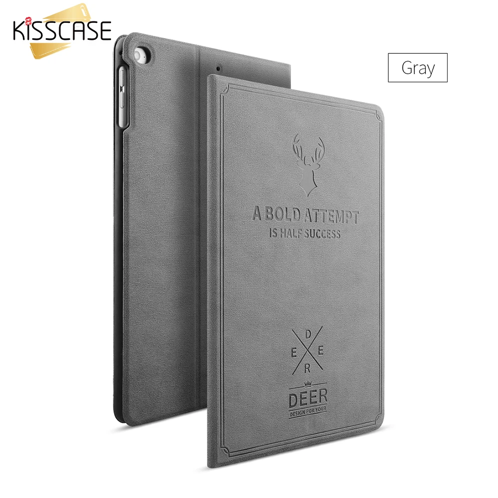 Чехол с изображением оленя KISSCASE Smart Wake Up для Ipad Mini 1 2 3 4 ультратонкий кожаный