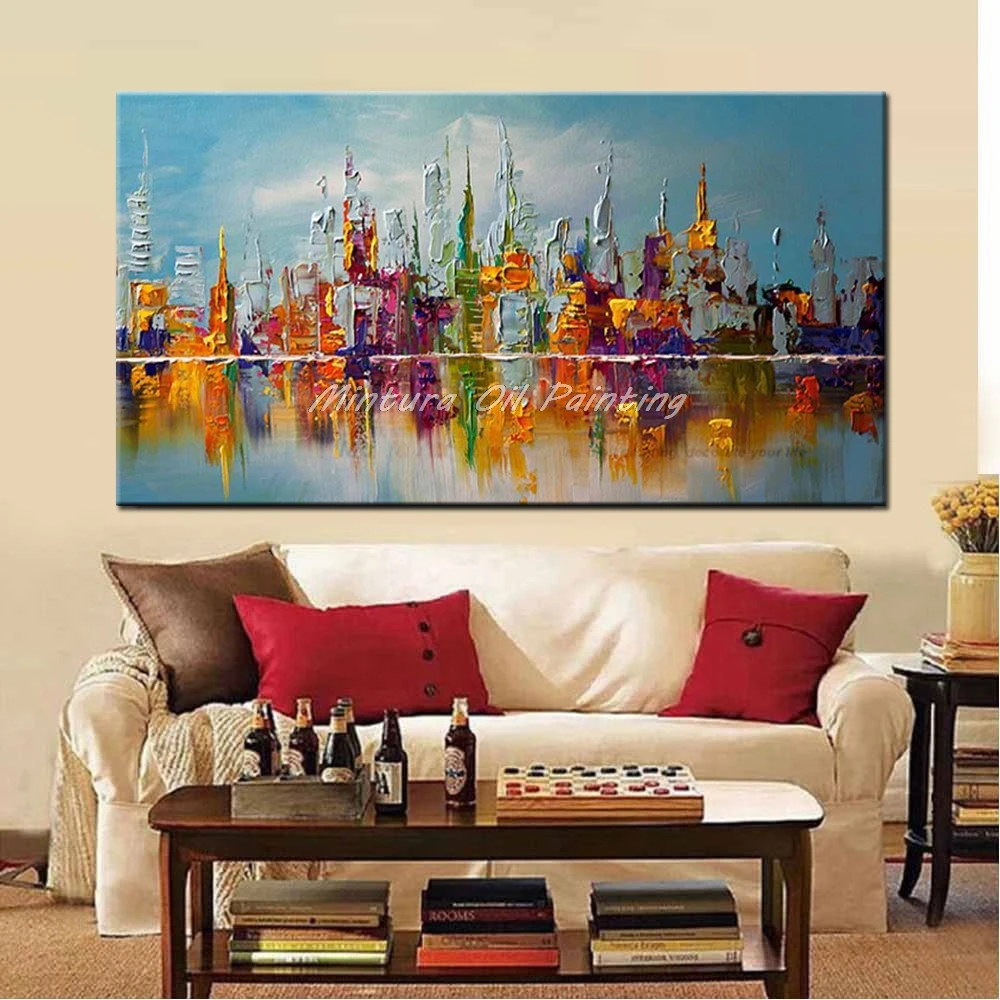 Mintura, ручная роспись, Impasto, абстрактный цвет, строительный холст, GrayOil, картина на стену, гостиная, спальня, домашний декор для стен