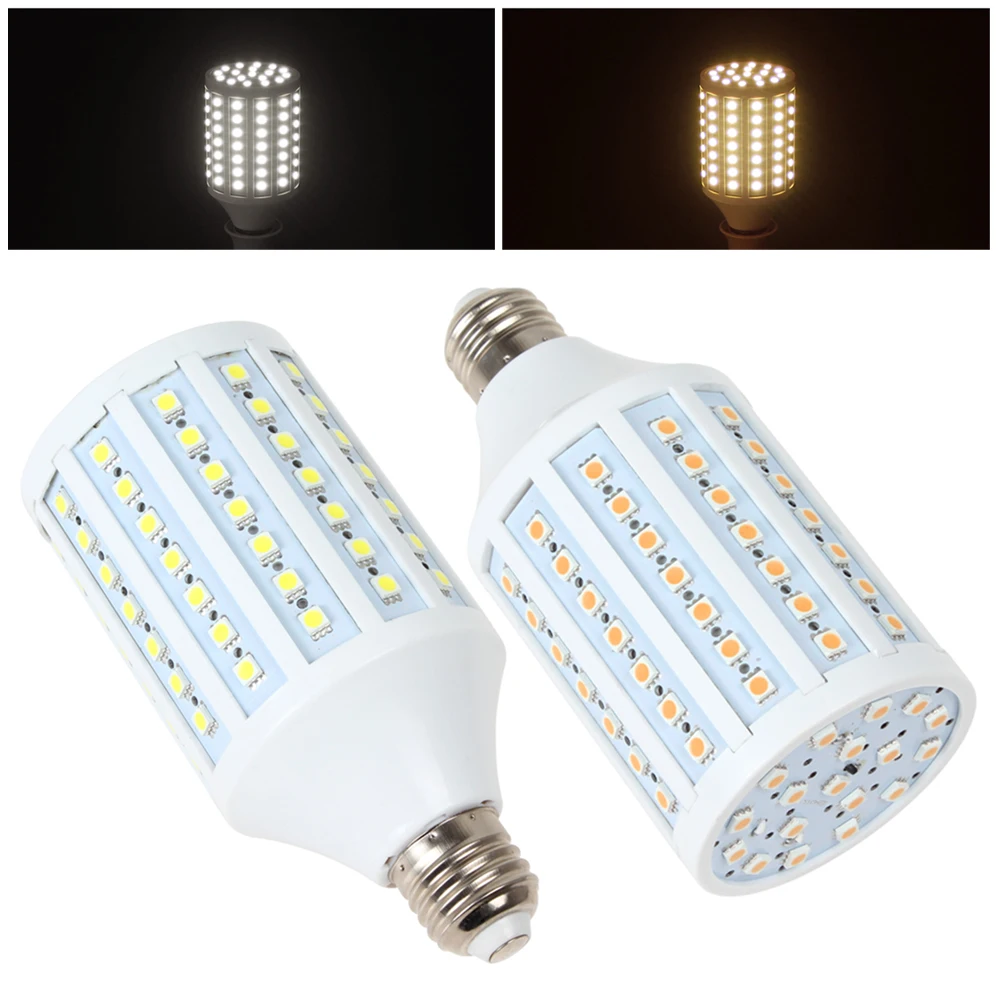 20 Вт E27 102x5050 SMD светодиодный светильник кукуруза яркий теплый белый/белый для дома