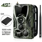 Фотоловушка HC-801LTE 4G, камера для охоты 16 Мп, 64 ГБ, фотоловушка IP65, камера 0,3 s с литиевой батареей 5000 мАч для подарка