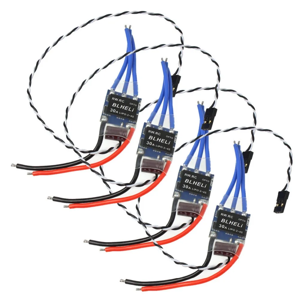Фонарик/18-4 JMT 1 комплект 4 шт RW.RC V14.2 версия BLHeli программа фонарик 16A / 20A 30A ESC для