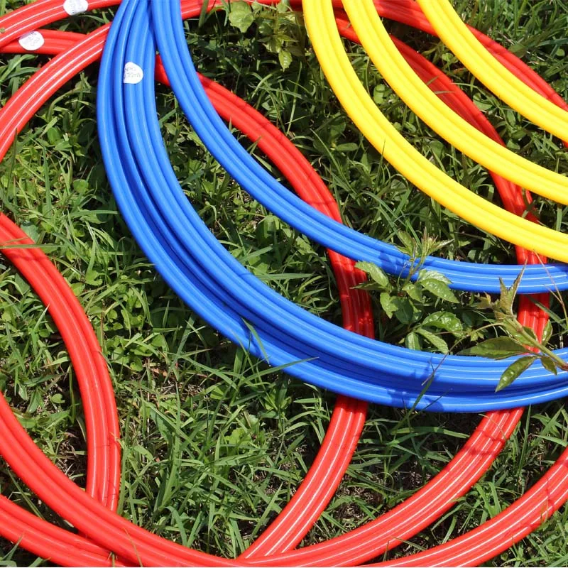 6Pcs/ Set 40cm Soccer Speed Agility Rings ABS Material Sensitive Football Training Equipment Pace Lap Football Ball Training