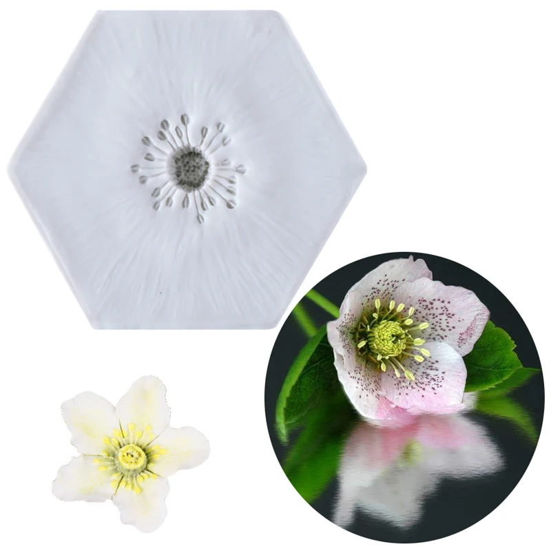 Veratrum Nigrum Stamen Силиконовая Форма Fondant форма для украшения торта шоколадной мастики