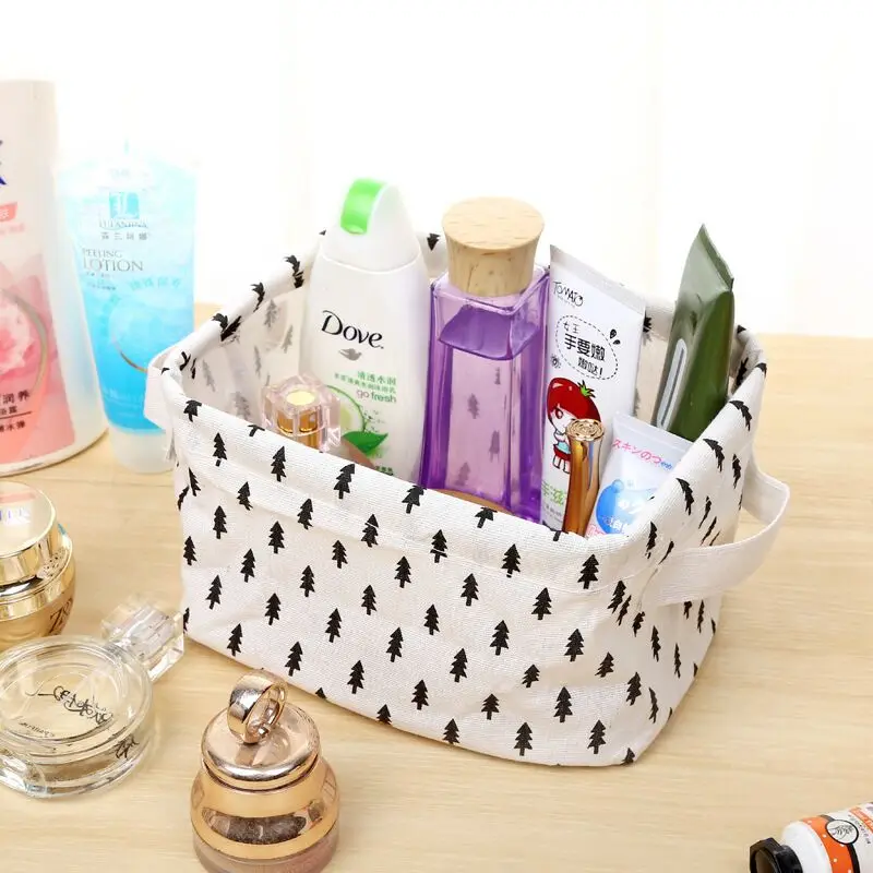 Корзина для хранения коробка стол лен домашнее офисное кресло складное белые