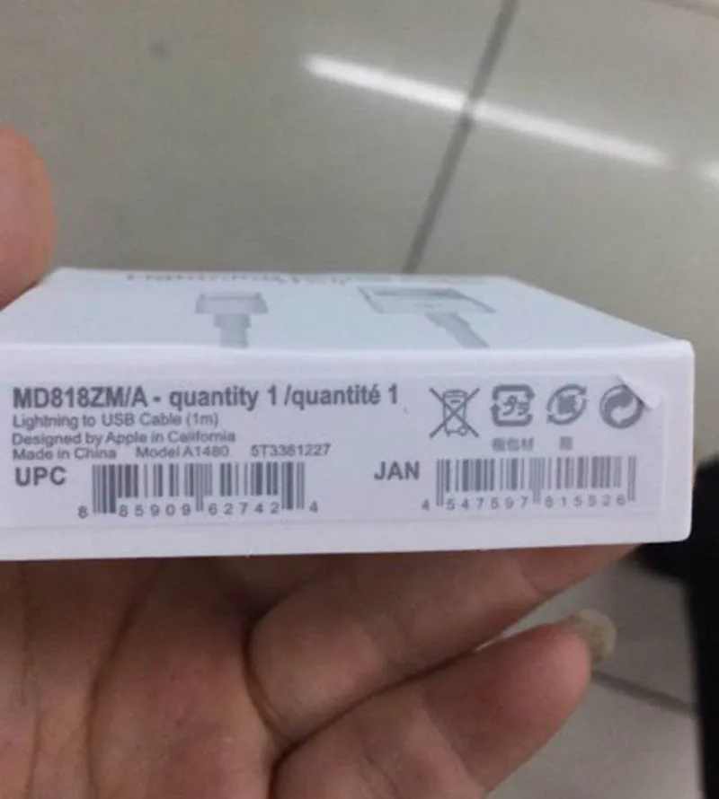 200 шт./лот Белый USB-кабель для зарядки и синхронизации данных 1 м светильника iPad Air