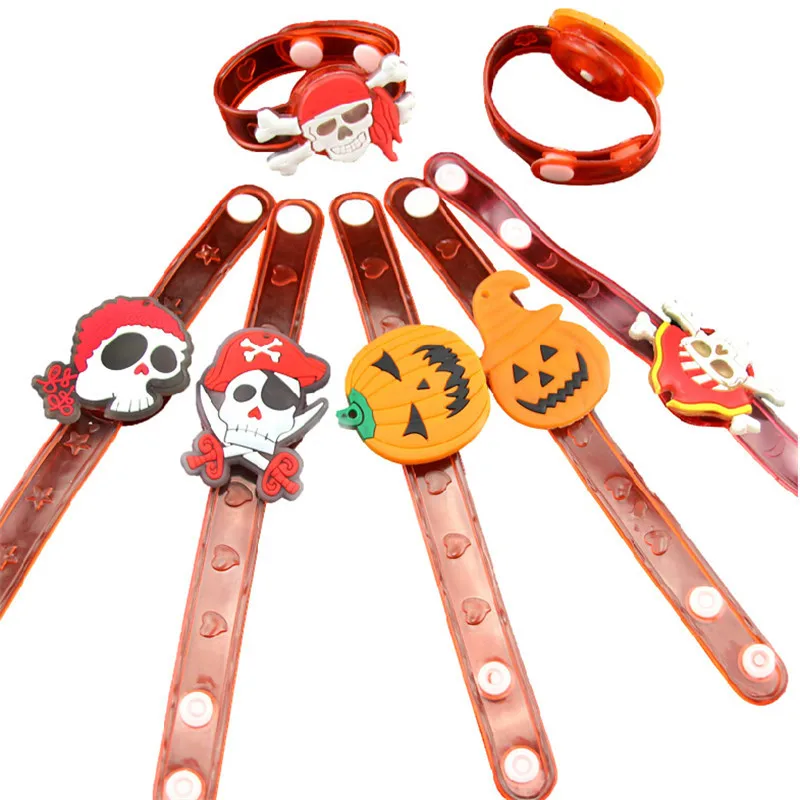 Светодиодный мигающий браслет Тыква игрушка-Призрак Хэллоуин украшения