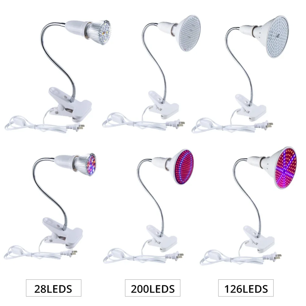 28 126 200 светодиодный светильник для выращивания растений гидропонный ing с клипсой