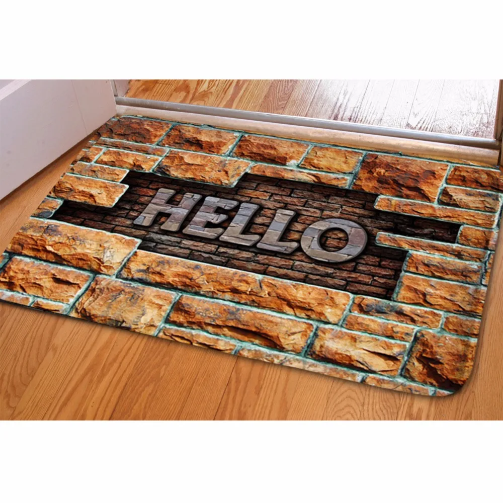 Домашний Декоративный Напольный коврик HUGSIDEA Придверный для дома кухни ванной |