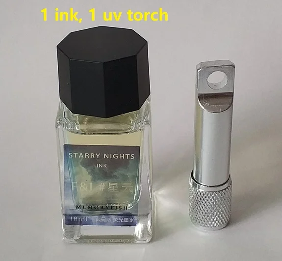 1 ink 1 torch Невидимые чернила флуоресцентные чернила светящиеся чернила с УФ-фонарь - Цвет: 1 ink 1 torch