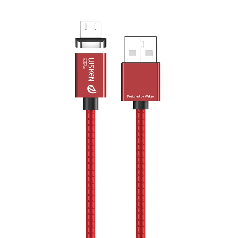WSKEN Магнитная Адсорбция Micro USB конвертер адаптер (кабель в комплект не входит)