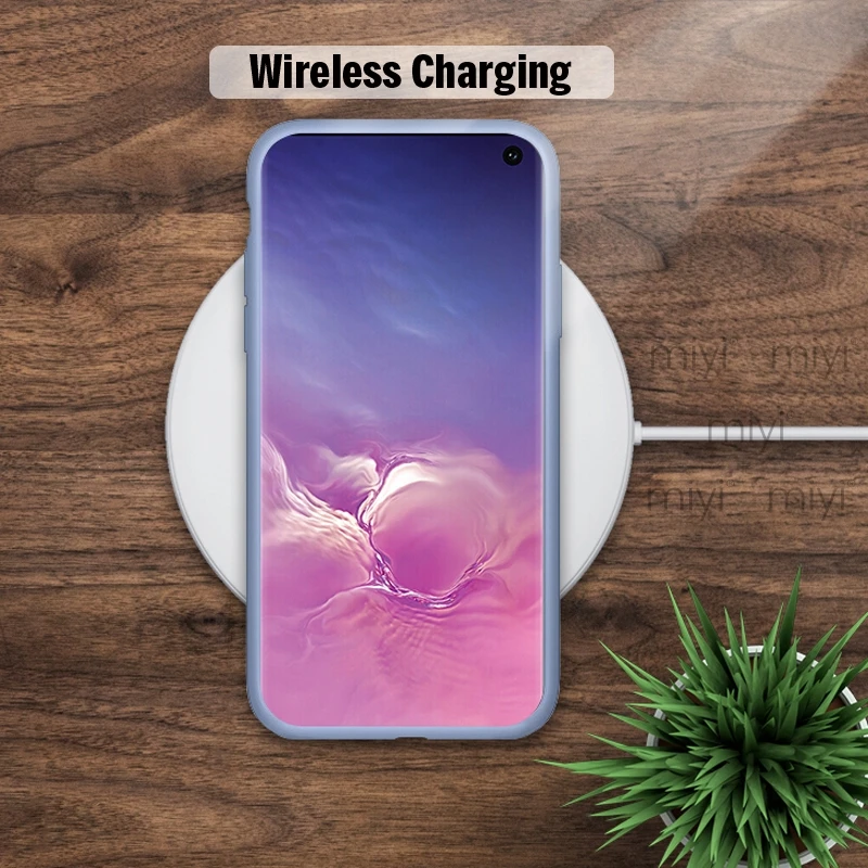 Жидкий силиконовый резиновый мягкий чехол для Samsung Galaxy S10e S10 S9 S8 Plus Note 9 8 Coque Cover Samsyng