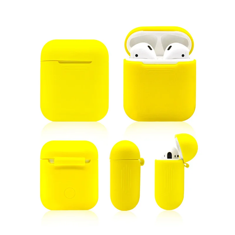 100 шт Цветной силиконовый чехол для Apple Airpods защита от пыли Чехол против потери