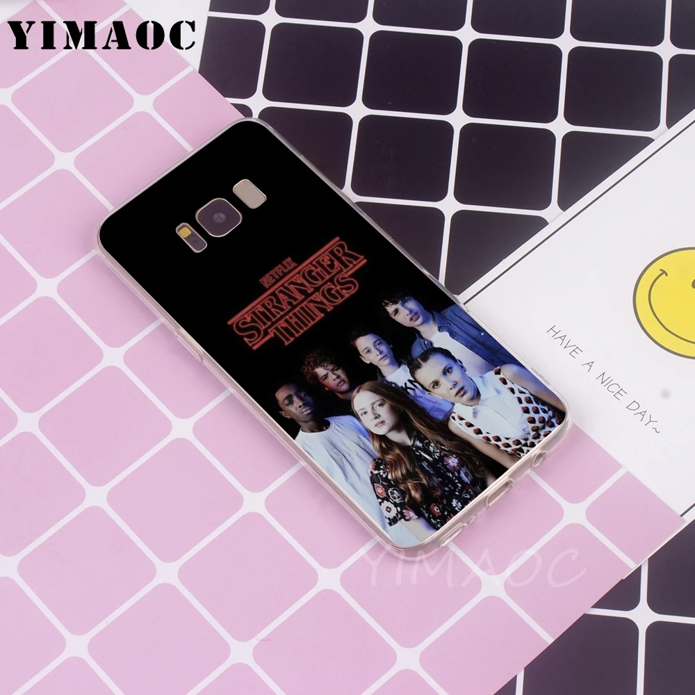 YIMAOC Finn Wolfhard Millie Bobby Brown Soft Case for Galaxy j3 j5 j6 j7 A5 2017 A6 A9 2018 Note 8 9 S7 edge S8 S9 S10 Plus S10e |