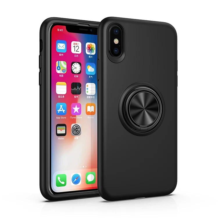 Роскошный металлический держатель для телефона iPhone XS Max чехол XR мягкий из ТПУ