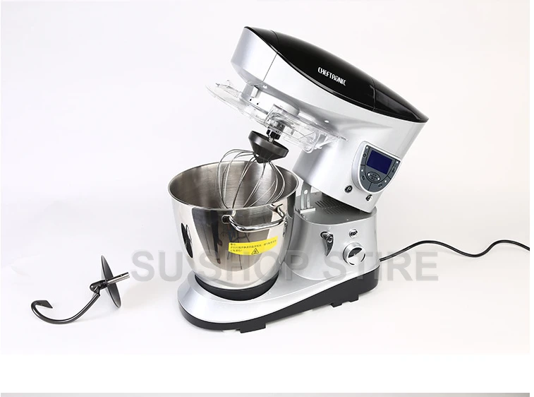 CHEFTRONIC 4 в 1 Многофункциональный кухонный миксер SM-1088, 1000 Вт 7.4QT точный нагрев из нержавеющей миски с мясорубкой B