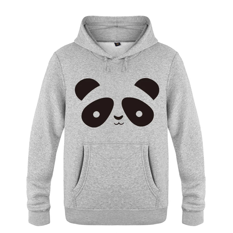

Cute Panda Hoodies Men 2018 Men's Pullover Fleece Hooded Sweatshirts