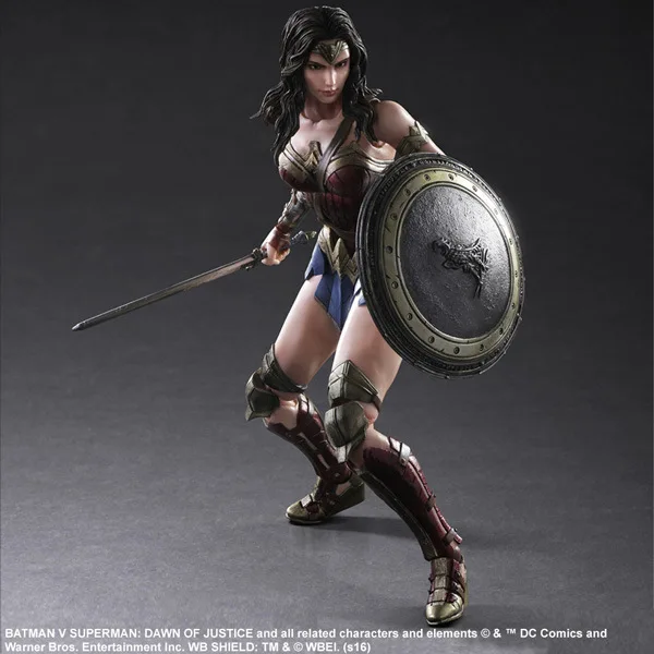27 см чудо-женщина Лига Справедливости Play Arts DC супер герой ПВХ фигурка модель