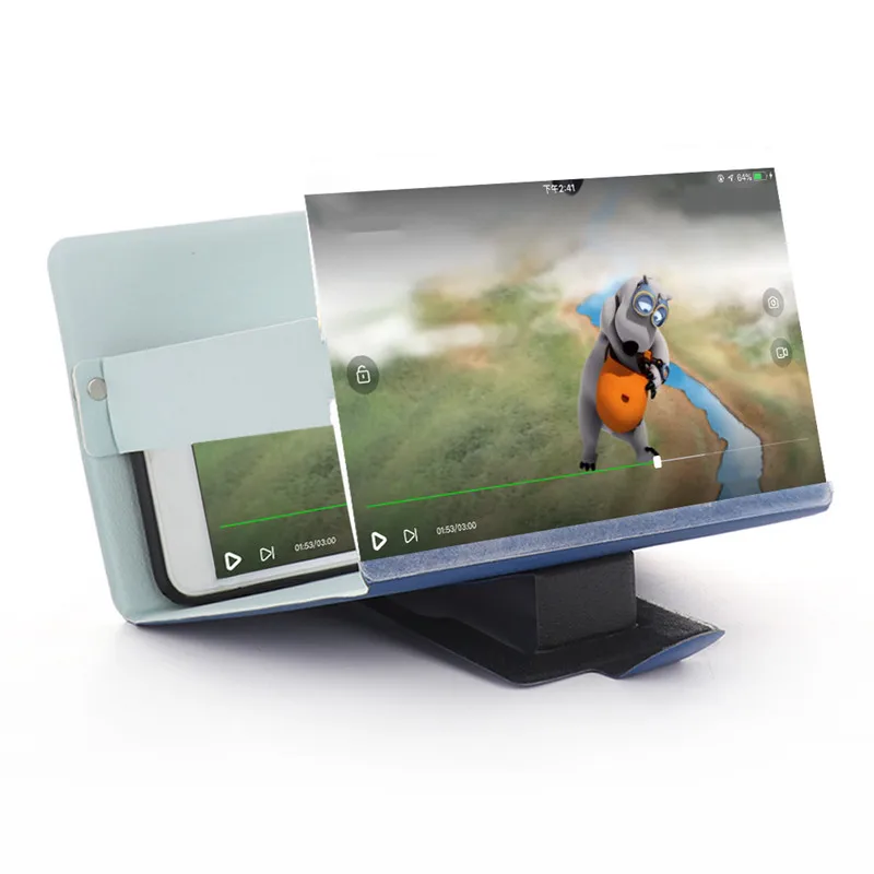 Универсальный мобильный телефон увеличитель HD видео усилитель со складной