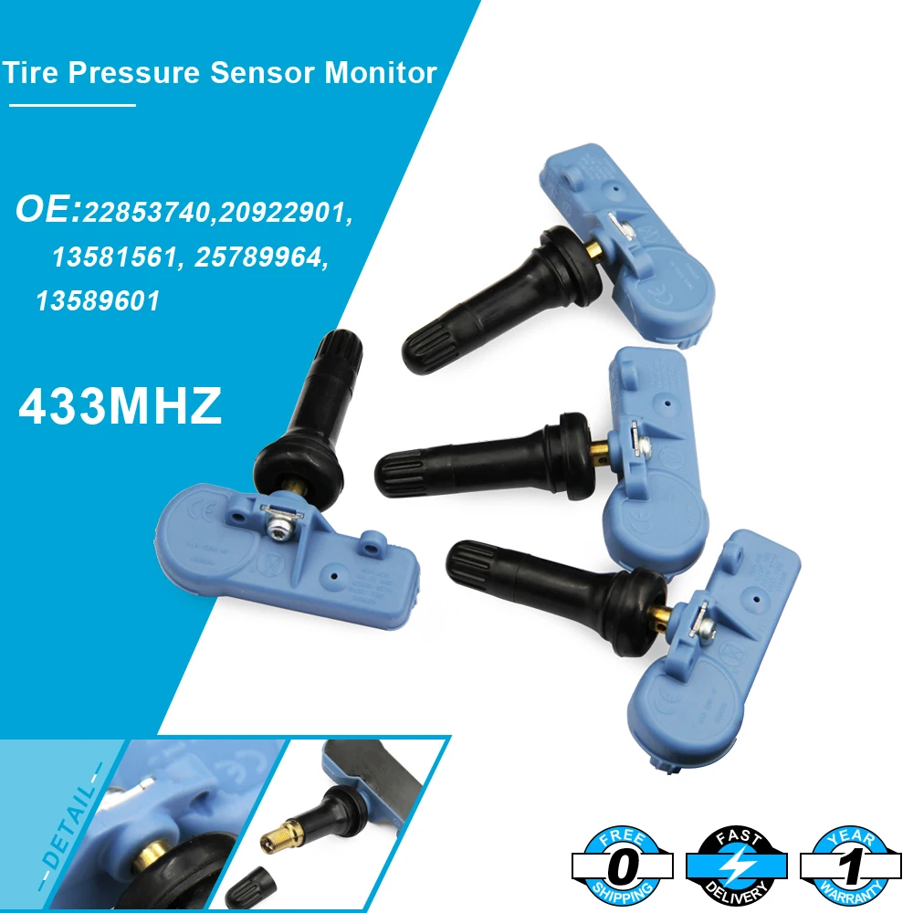 4x новый датчик давления в шинах монитор TPMS 22853740 433 МГц для Opel/Mokka/Antara|Системы