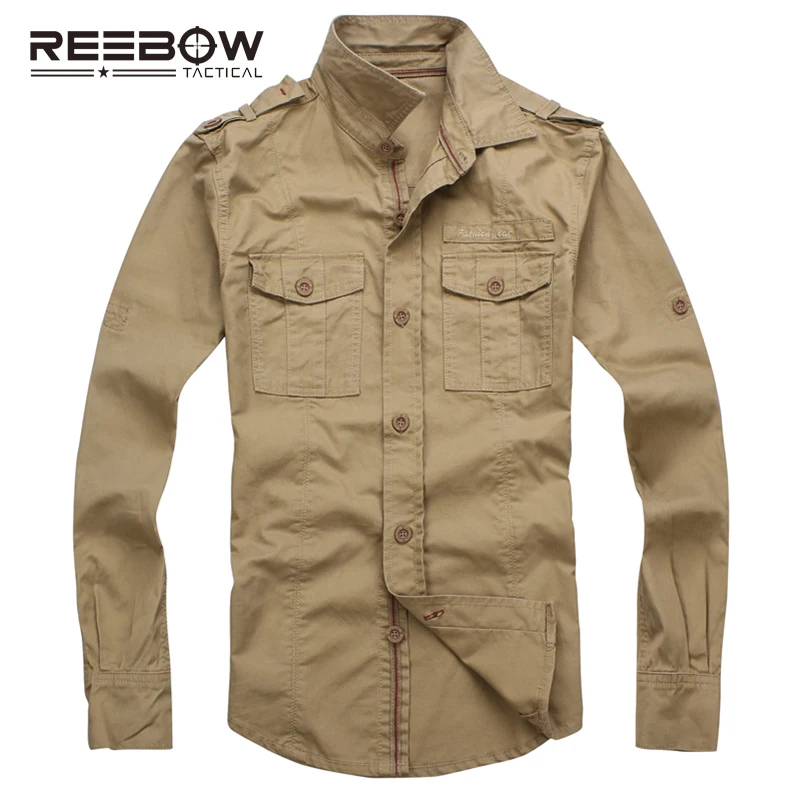 Eebow тактические мужские осенние военные уличные походные рубашки с длинным