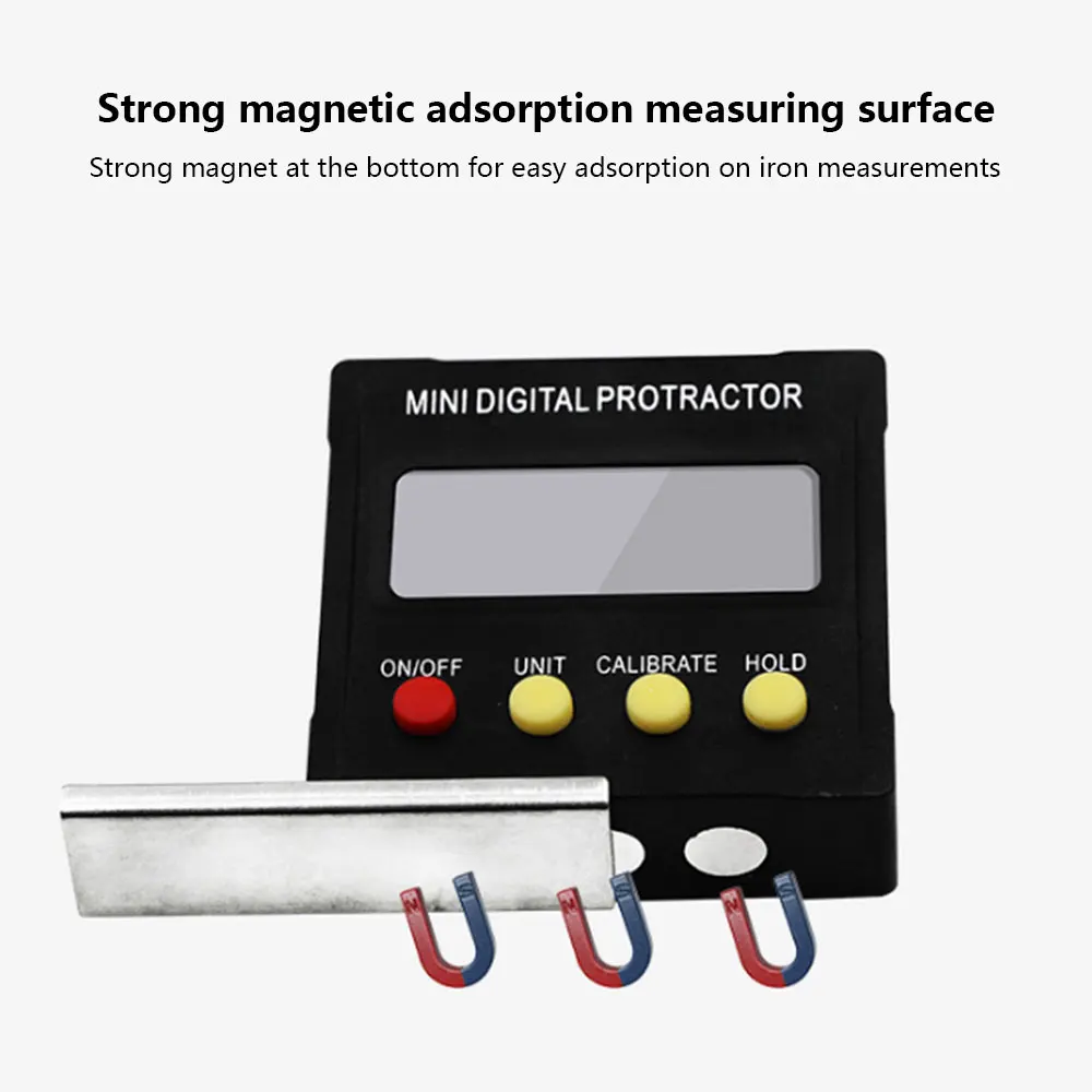 Digital Inclinometer Angle Measuring Ruler Peofessional Black ABS Student Level Gauge with | Инструменты