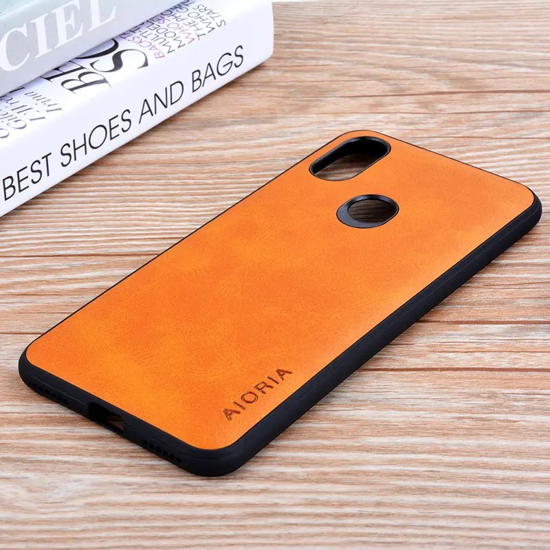Чехол для xiaomi a2 lite coque роскошный винтажный PU кожаный с Жесткий ПК чехол funda Mi A2 Lite