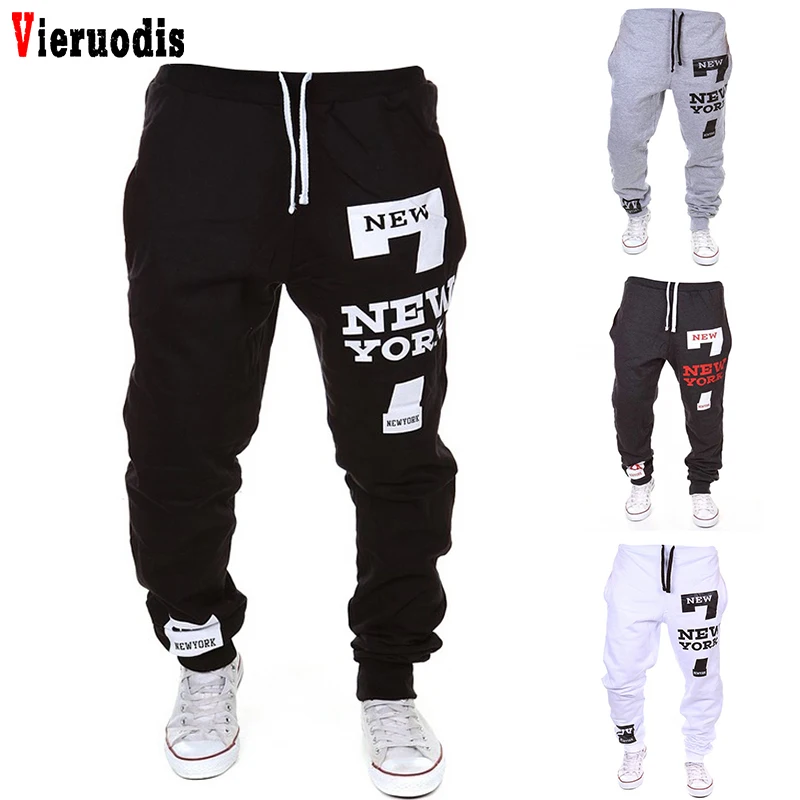 Мужские брюки размера плюс 3XL новинка 2019 года штаны тренировочные с принтом в