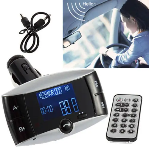 Bluetooth LCD автомобильный комплект MP3 плеер fm передатчик Hands Free музыкальный