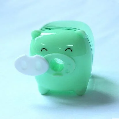Cute Kawaii Cartoon pig Plastic Pencil Sharpener Machine For Kids Gift School Supplies Korean Stationery Free Shipping | Канцтовары для