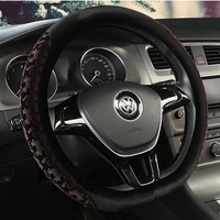 car steering wheel cover d shape soft short plush winter for nissan qashqai j11 x trail t32 for kia sportage optima golf 7 2015