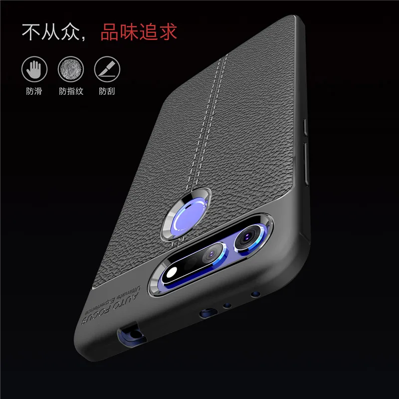 Для Huawei Honor V20 чехол из мягкого силикона PU Кожаный противоударный для View 20