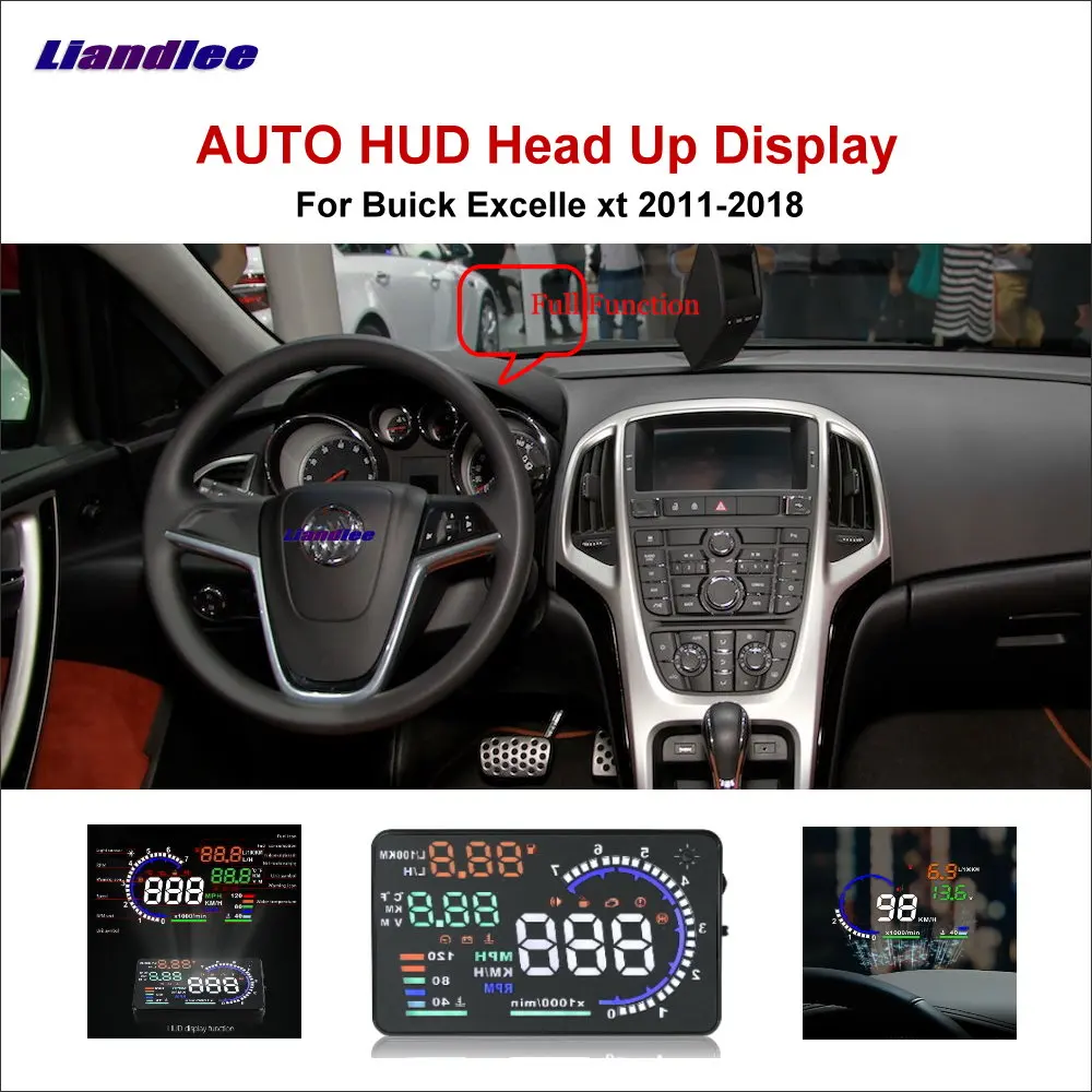 Car HUD Head Up Display For Buick Excelle xt 2011-2018 Digital Speedometer Fuel Consumption Projector Screen Detector