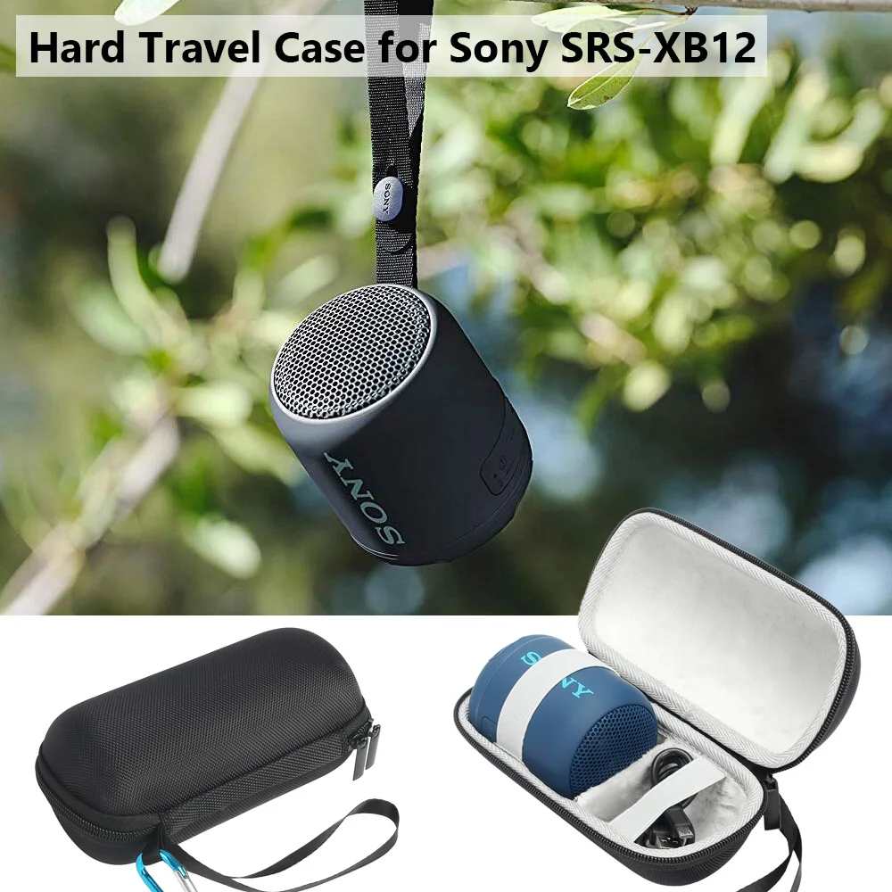 Жесткий Дорожный Чехол для sony SRS-XB12 XB10 Портативный беспроводной Bluetooth динамик и сумка для зарядного устройства сумка для хранения сумка Защитная сумка коробка