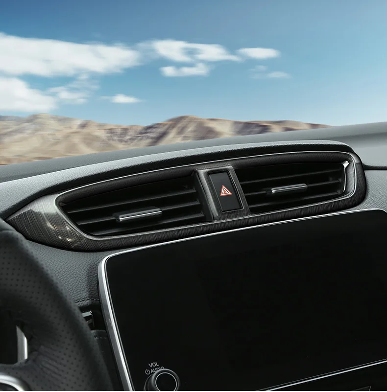 Интерьерные аксессуары для Honda CRV центральный кондиционер воздуха на выходе из нержавеющей стали декоративная рамка 1 шт