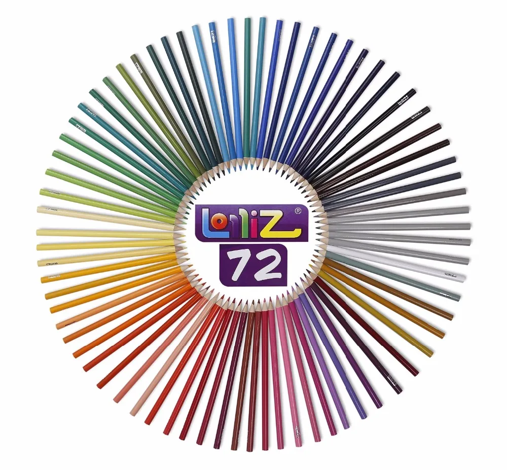 LolliZ 72 цветные карандаши профессионалы художника живопись масляный цветной