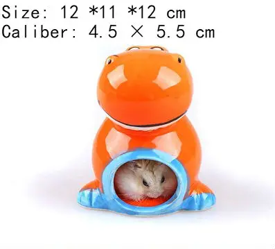 Dinosaur - Orange Пингвин кошка в форме головы хомяка керамическое гнездо летние охлаждающие принадлежности спальное гнездо маленький ежик Золотой медведь охлаждающая подставка - Color: Dinosaur - Orange