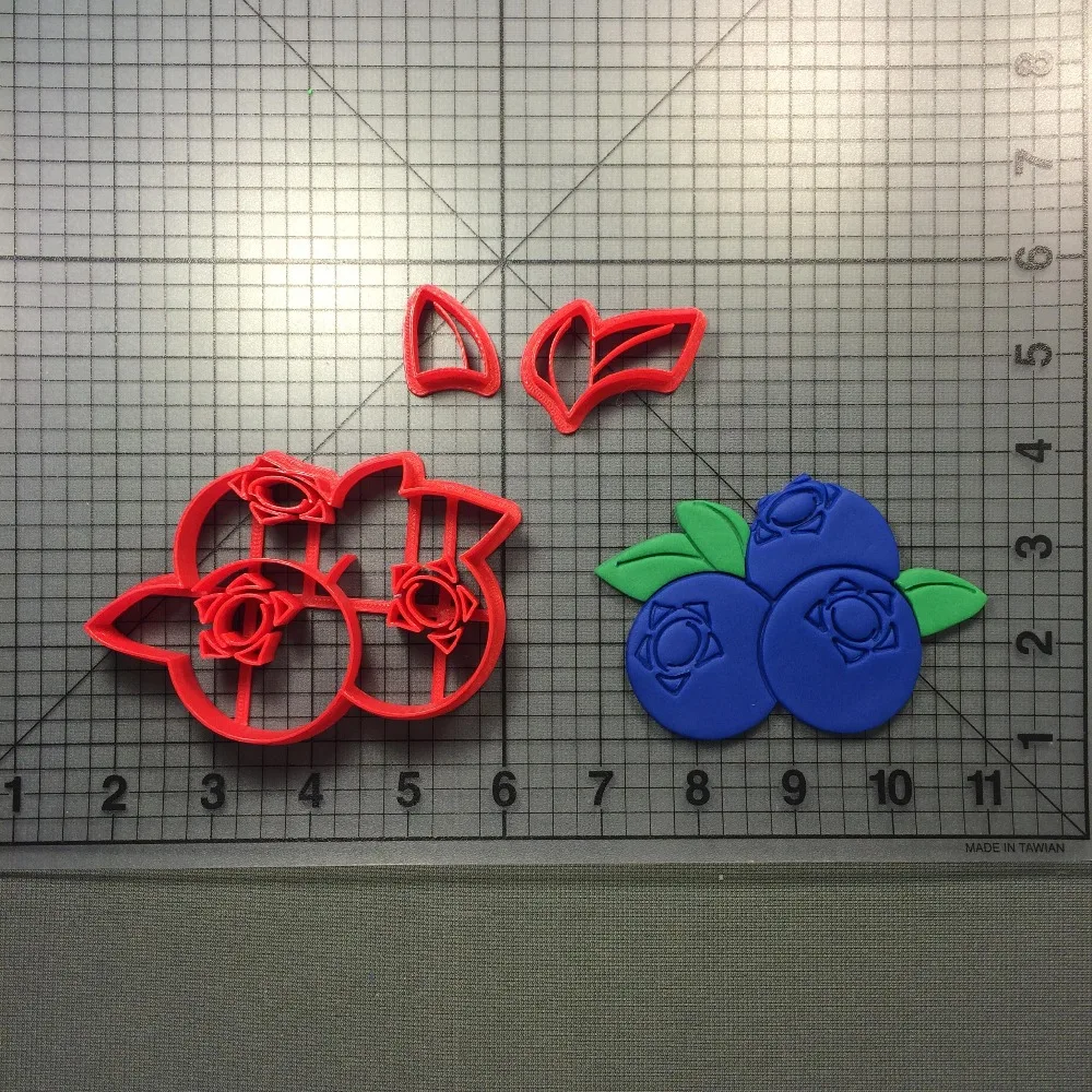 Фрукты серии Виноград банан резак печенья на заказ 3D Печатный для Blueberry помадка