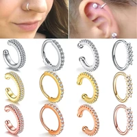 1pc septum rings pierced ear piercing septo faked piercings nose ear cartilage tragus helix piercing clicker rings body jewelry