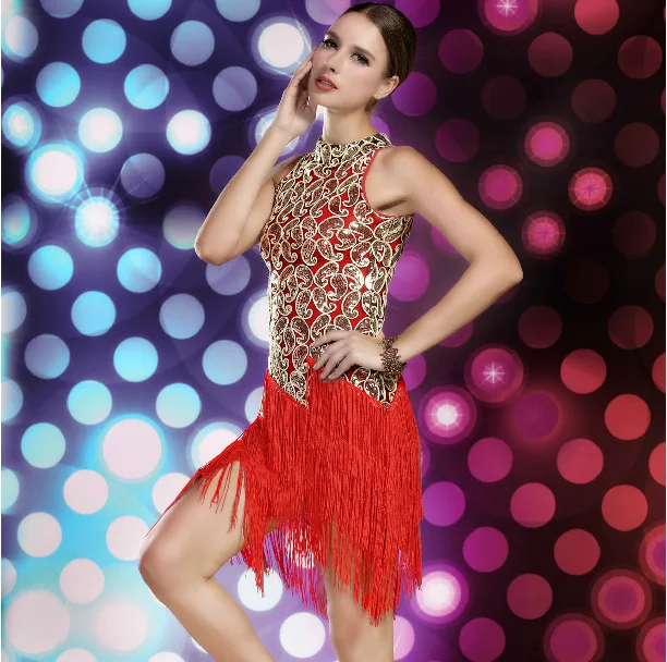 Леди Взрослый Латинский Танец Румба латиноамериканские танцы платье Самба Танго
