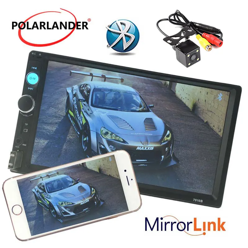 Авторадио Bluetooth Резервное копирование монитор цифровой дисплей HD USB Mp5 радио