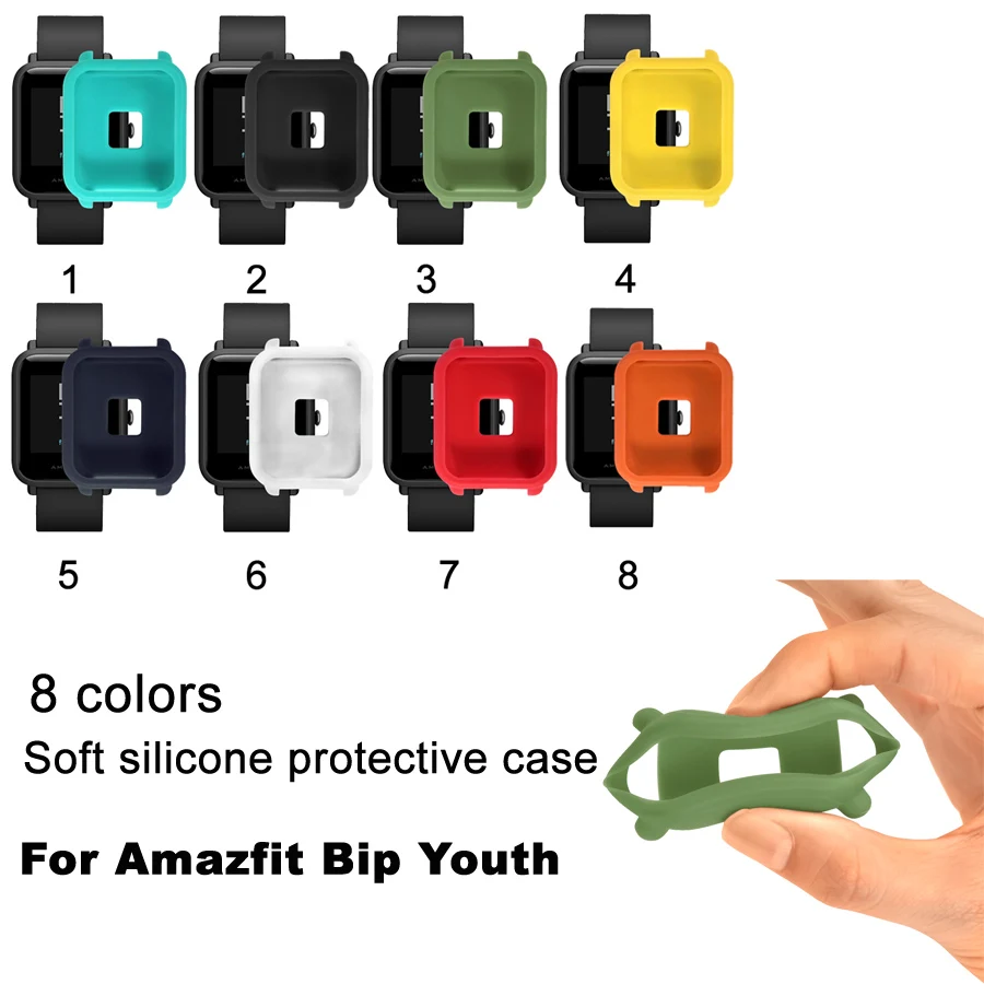 Смарт браслет AMAZFEEL для xiaomi Huami AMAZFIT Bip youth силиконовый ремешок 20 мм часов amazfit