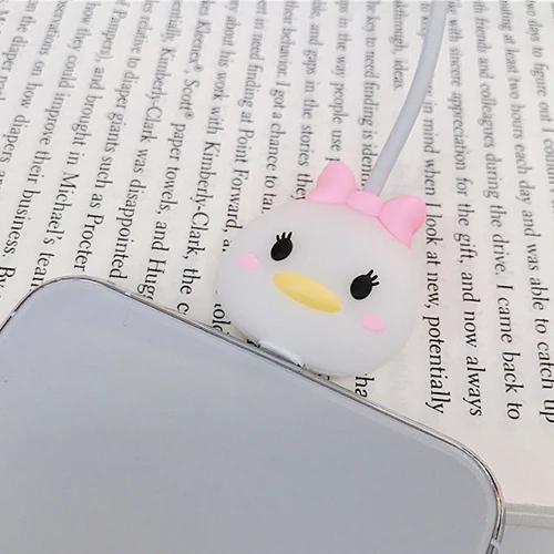 Милый мультфильм укус животных кабель протектор для iPhone USB кабель передачи данных Chompers зарядное устройство провода моталки Организатор кукла модель - Цвет: 12