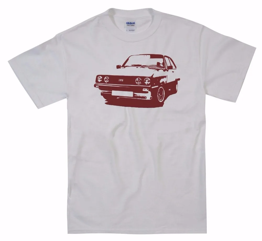 Мужская футболка 2019 с круглым вырезом классический автомобиль эскорт Mk2 Мексика