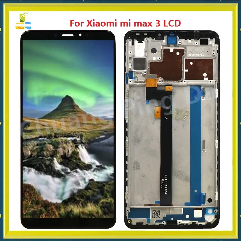 ЖК дисплей для Xiaomi Max3 сенсорный экран дигитайзер замена в сборе стеклянная