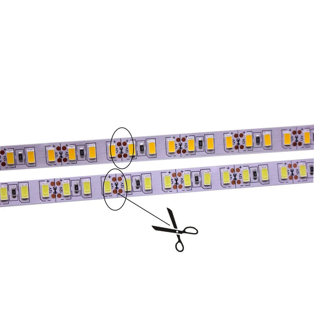 Супер яркий SMD 5730 светодиодный светильник DC 12 В 120 s/m 60 чем 5630/5050/3528 Fita Диодная