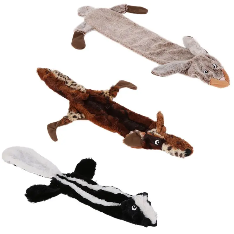 Новая милая игрушка Wolf мягкие пищащие животные для питомца плюшевый кролик