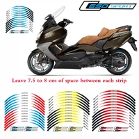 new motorcycle 1set front and rear wheel edge decals tire outer rim stripes waterproof reflective stickers for bmw c650sport