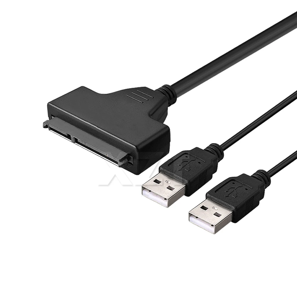 Адаптер USB 2 0 для SATA 15 + 7 Pin передачи данных и питания кабель 5 дюймового HDD SSD