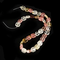 multicolored oval transparent candy synthesis regular natural crystal jewelry necklace can be festive gifts